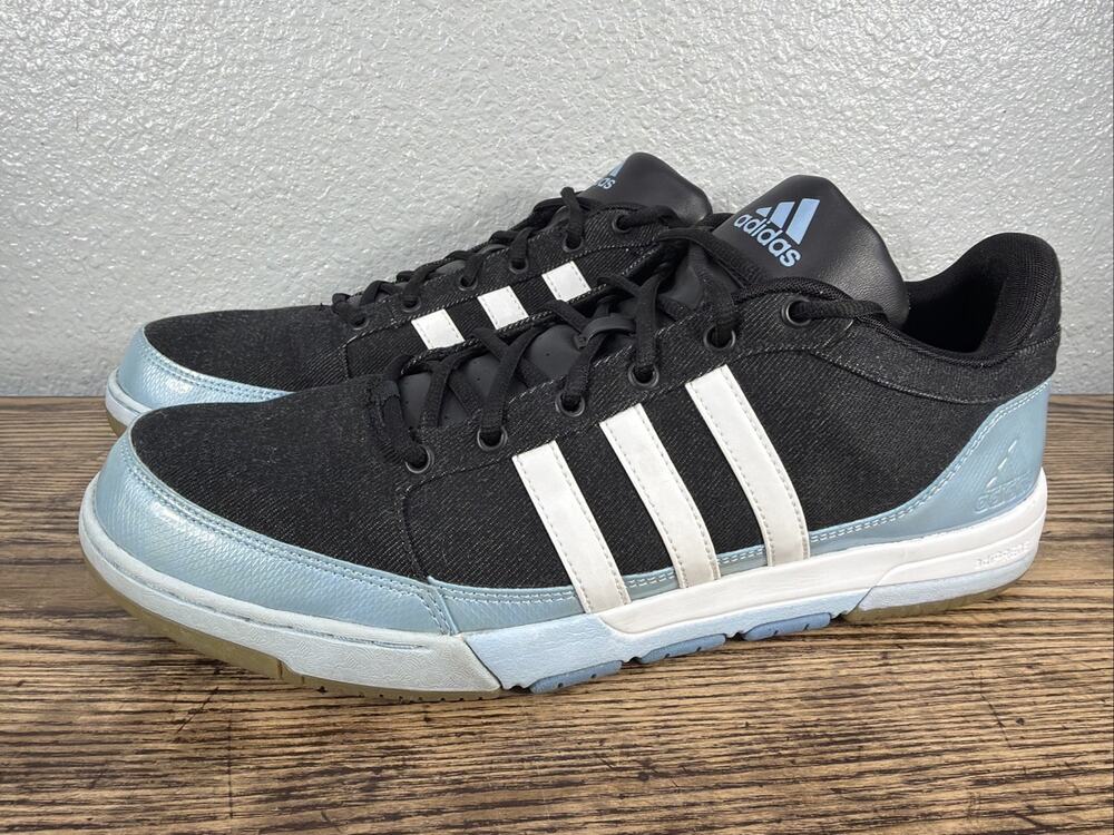 Adidas 2008 Low Top AdiPRENE Black Denim University Blue 062424 Mens Size 13